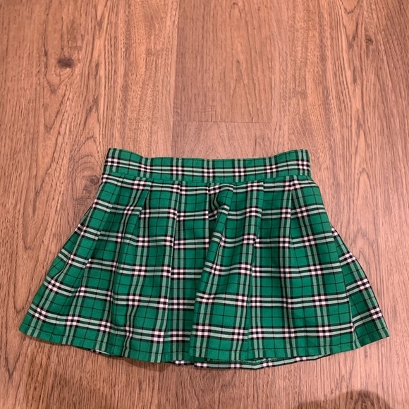 Spirit of Halloween Adult Green Plaid school girl Wrap skirt Size S/M - Picture 4 of 6